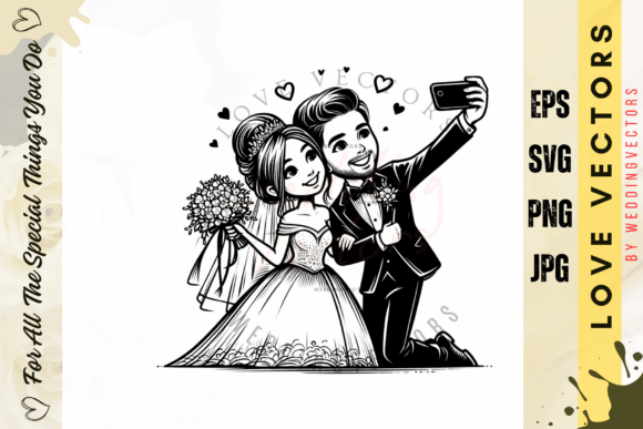 C3212: Classic Wedding & Love Vectors for Design