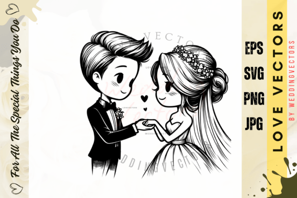 C3617: Elegant Wedding & Love Vector Graphics