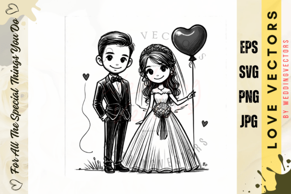 C3622 Wedding Vectors: Elegant Love Design Assets