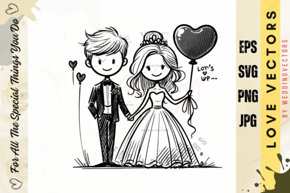 Classic Ceremonial Love Illustration - C3807