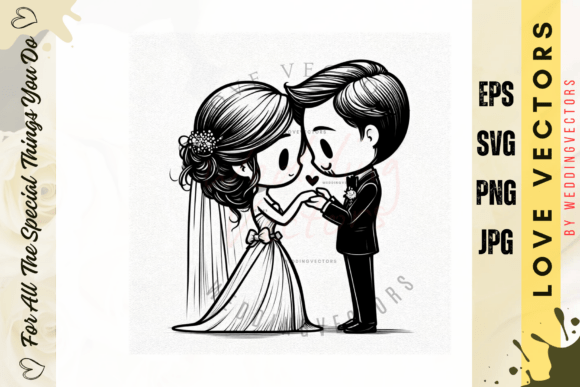Elegant Wedding Couple & Love Vectors for Modern Design