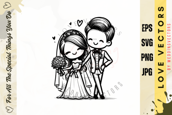 Elegant Wedding & Love Vectors: The C2683 Design Collection