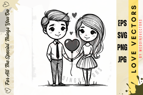 Wedding Couple and Love Vectors - C2636: A Designer's Guide