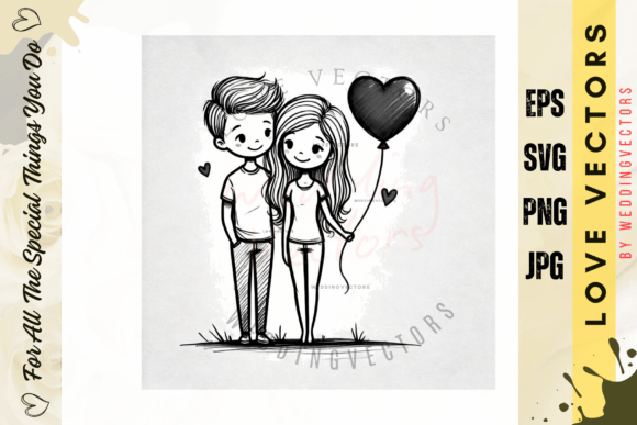 Wedding Couple and Love Vectors - C2652: A Designer's Guide