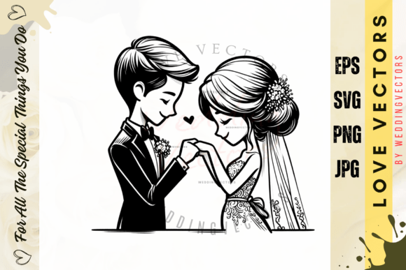 Wedding Couple and Love Vectors - C3766: A Design Deep Dive