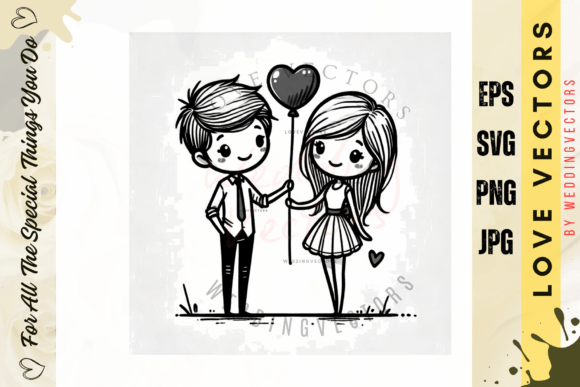 Wedding Couple and Love Vectors: Elevate Your Design