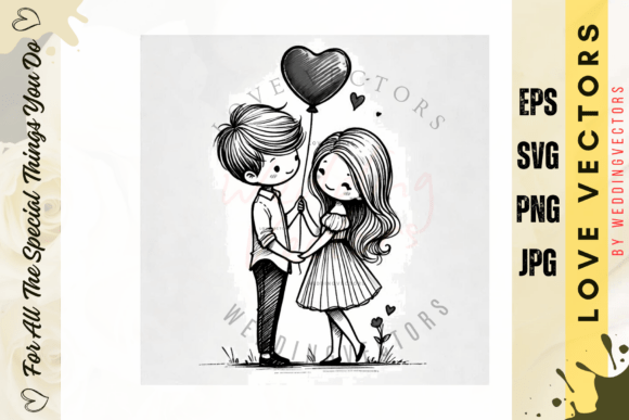 Wedding Couple & Love Vectors: C2660 Design Collection