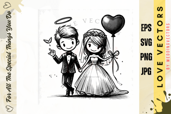 Wedding Couple & Love Vectors: The C3213 Design Collection